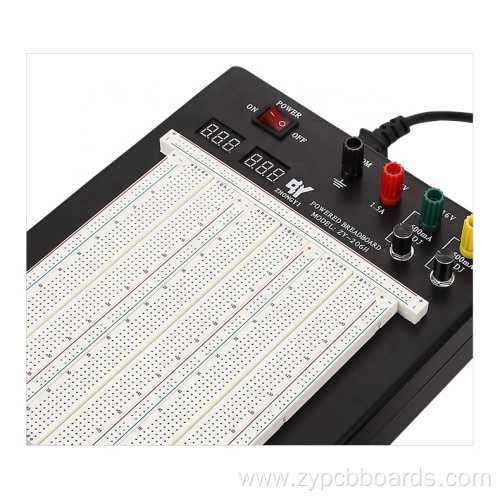 Black Flameresistant 2420 Point Powered Breadboard